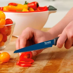 Imagen de producto: Cuchillo Serrado TOVOLO 14006-300: Acero Inoxidable, Mango Comfort, 13 cm