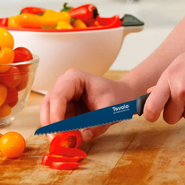 Imagen de producto: Cuchillo Serrado TOVOLO 14006-300: Acero Inoxidable, Mango Comfort, 13 cm