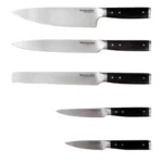 Imagen de producto: Set de Cuchillos KitchenAid KO5PSTSNOBG: 5 Piezas con Mango Negro y Bloque de Madera