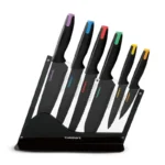 Imagen de producto: Set de Cuchillos CUISINART C55-7PCE: 7 Unidades con Base Acrílica Colorida