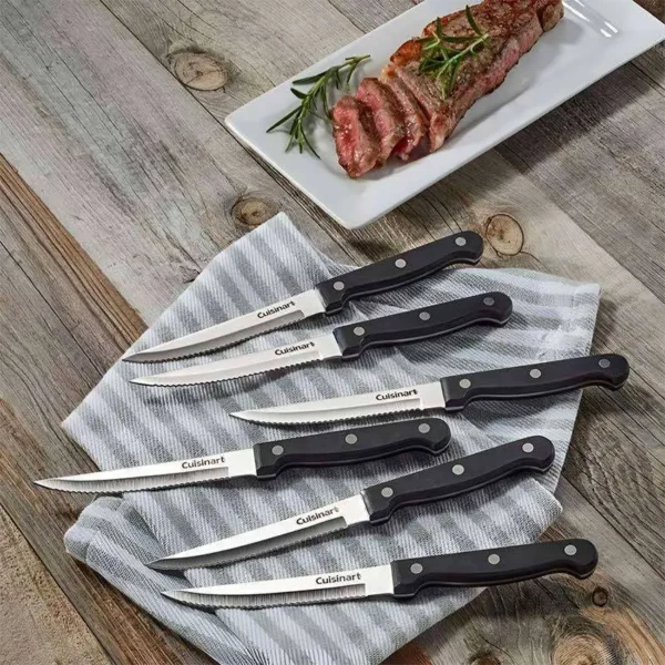 Imagen de producto: Set de 6 Cuchillos de Carne Cuisinart C77TR-6PSK, Hoja 11.4 cm, Corte Preciso