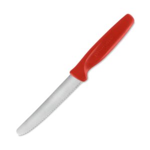 Cuchillo para Carne 10 cm Punta Redonda Mango Rojo WUSTHOF 1145302410