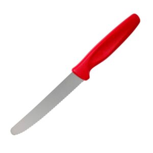 Cuchillo para Carne 10 cm Punta Redonda WUSTHOF 1225302410 Mango Rojo