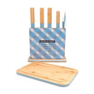 Base para Cuchillos de Bambú 27.5x9.7x37 cm Generica CXR-019, Ahorra Espacio